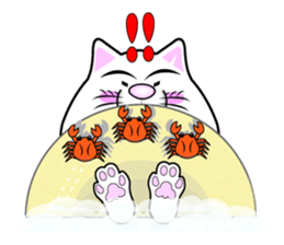 Sticker of the active cat!! 2 Summer sticker #12234647