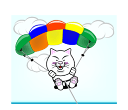 Sticker of the active cat!! 2 Summer sticker #12234650