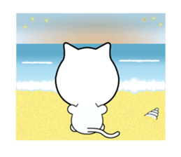 Sticker of the active cat!! 2 Summer sticker #12234653