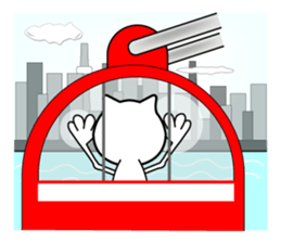 Sticker of the active cat!! 2 Summer sticker #12234669