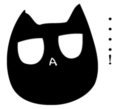 A black cat will answer 11. sticker #12234983