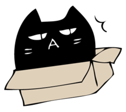 A black cat will answer 11. sticker #12234996