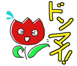 tulip face sticker #12235754