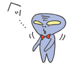 Talkative aliens sticker #12236094