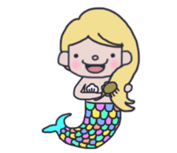 Pretty mermaid sticker #12236167