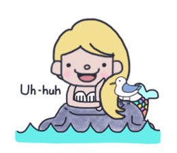Pretty mermaid sticker #12236168