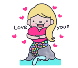 Pretty mermaid sticker #12236169
