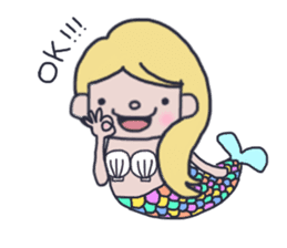 Pretty mermaid sticker #12236170