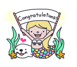 Pretty mermaid sticker #12236171