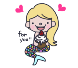 Pretty mermaid sticker #12236172