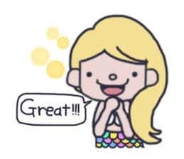 Pretty mermaid sticker #12236173