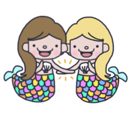Pretty mermaid sticker #12236174