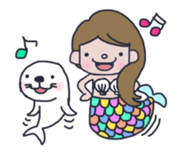 Pretty mermaid sticker #12236176