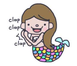 Pretty mermaid sticker #12236182