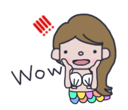 Pretty mermaid sticker #12236183