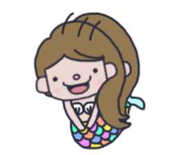 Pretty mermaid sticker #12236187