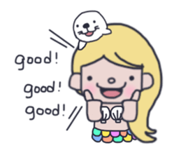 Pretty mermaid sticker #12236188