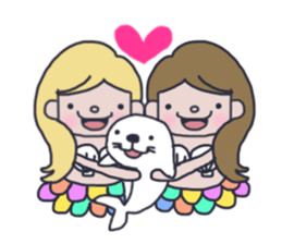 Pretty mermaid sticker #12236189