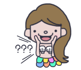 Pretty mermaid sticker #12236199