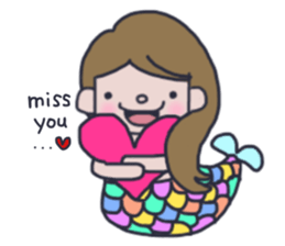 Pretty mermaid sticker #12236204