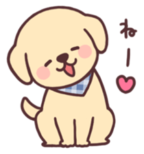 Cheerful golden retriever2 sticker #12236543