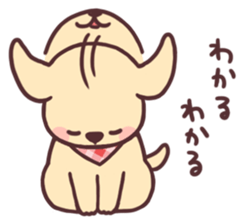 Cheerful golden retriever2 sticker #12236544