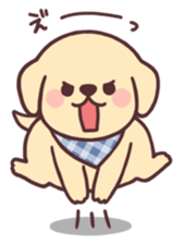 Cheerful golden retriever2 sticker #12236551