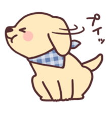 Cheerful golden retriever2 sticker #12236553
