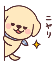 Cheerful golden retriever2 sticker #12236559