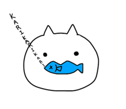 enjoy with cat! sticker #12236727