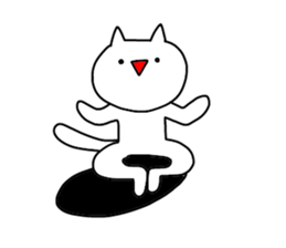 enjoy with cat! sticker #12236730