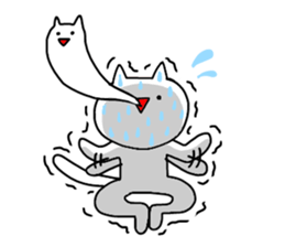 enjoy with cat! sticker #12236731