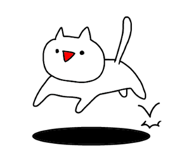 enjoy with cat! sticker #12236734