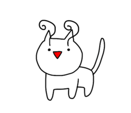 enjoy with cat! sticker #12236738