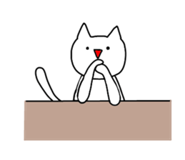 enjoy with cat! sticker #12236745