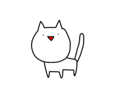 enjoy with cat! sticker #12236748