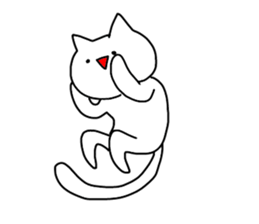 enjoy with cat! sticker #12236750
