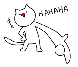 enjoy with cat! sticker #12236756