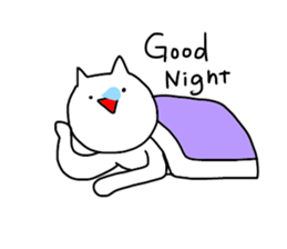 enjoy with cat! sticker #12236757