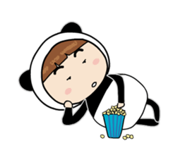 Panda sister will move !! sticker #12237007