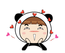Panda sister will move !! sticker #12237009