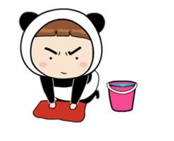 Panda sister will move !! sticker #12237028