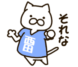 NISHIDA-cat sticker #12237184
