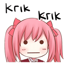 Pinky girl lover sticker #12237364