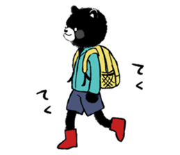 Mountain-climbing bear "KUMAGORO" sticker #12237571