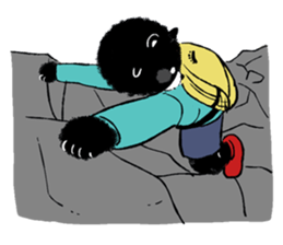 Mountain-climbing bear "KUMAGORO" sticker #12237573