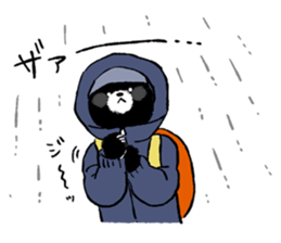 Mountain-climbing bear "KUMAGORO" sticker #12237575