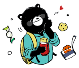 Mountain-climbing bear "KUMAGORO" sticker #12237583