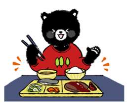 Mountain-climbing bear "KUMAGORO" sticker #12237584