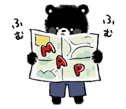 Mountain-climbing bear "KUMAGORO" sticker #12237586
